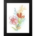 thumbnail image 2 of Vess, June Erica 12x14 Black Modern Framed Museum Art Print Titled - Flora Moderne III, 2 of 5