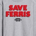 thumbnail image 3 of Ferris Bueller's Day Off - Save Ferris - Men's Long Sleeve T-Shirt, 3 of 5