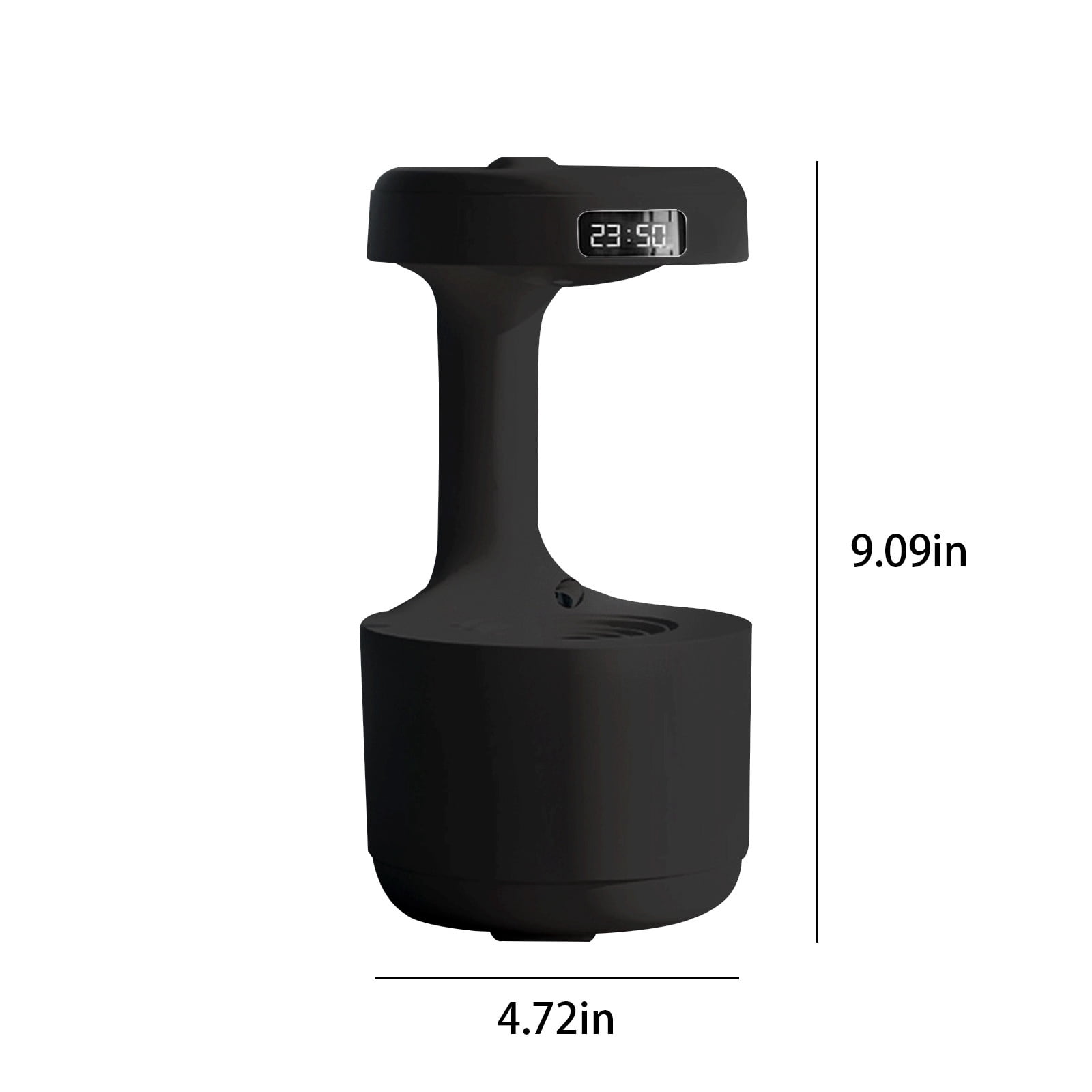 Iumwxz Anti Gravity Water Droplet Humidifier with 800ml Tank, 8 Hour Timer, LED Display & Double Shutdown Protection, USB Desktop Fog Humidifier for Bedroom Office Air Moisturizing