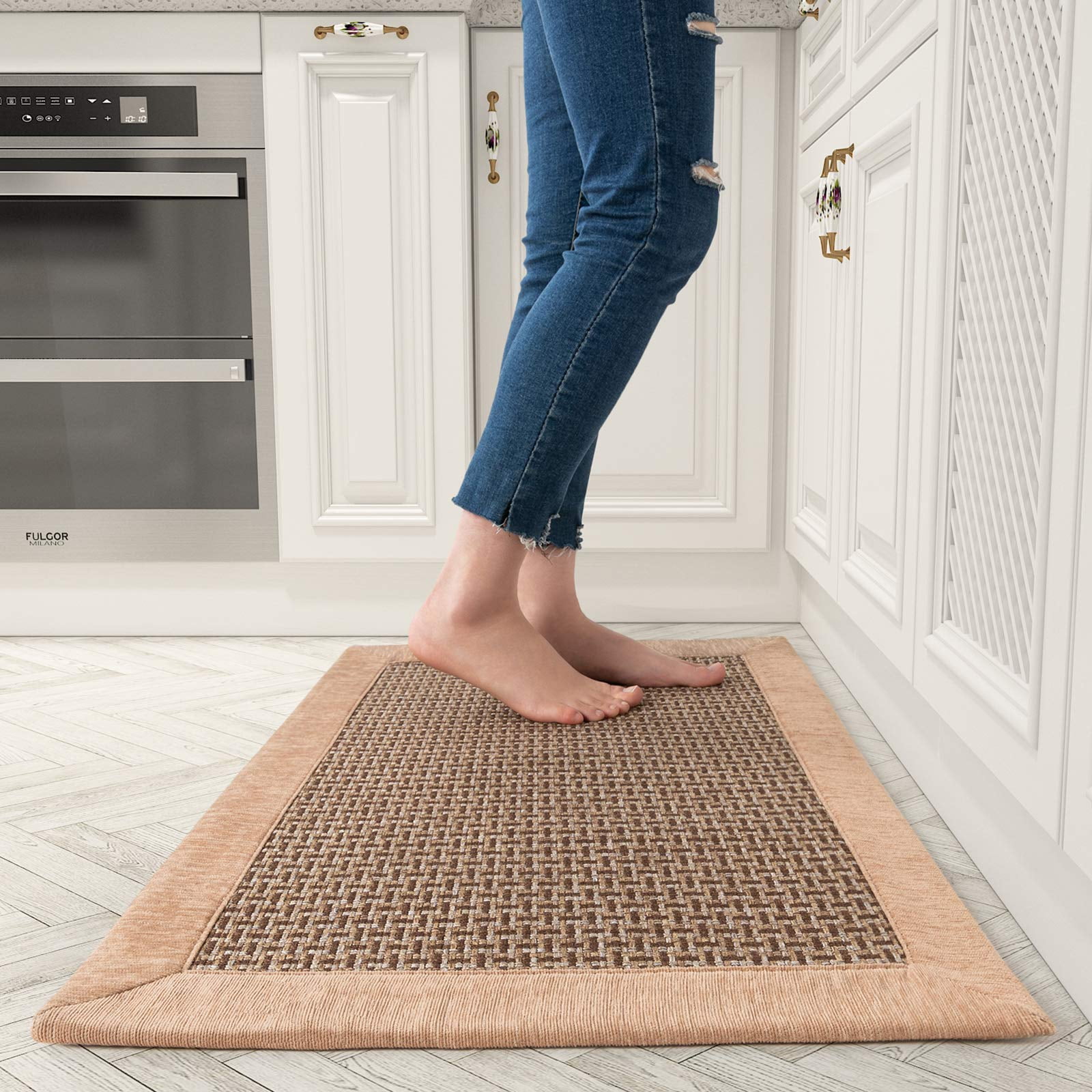 WiseLife Kitchen Mat Cushioned Anti-Fatigue Kitchen Rug, 17.3x 59