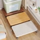 thumbnail image 1 of Fiudx Caja de Almacenamiento Extraíble, Estante Multifuncional con Poleas, Fácil de Mover Objetos Pesados, Versátil para Cocina, Oficina y Baño, Color Blanco y Beige, 35 X 30 X 6,2 Cm., 1 of 7
