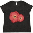 thumbnail image 3 of Inktastic Red Poppy Flowers Women's Plus Size T-Shirt, 3 of 5