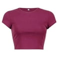 thumbnail image 3 of Chemises Décontractées pour Femmes Col Rond Manches Courtes Polyester pour Sorties d'Été, 3 of 3