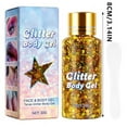 thumbnail image 2 of asddcavvf Gel with Glitter Body Makeup for Festival and Performance, 2 of 3