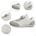 thumbnail image 6 of Womens Trainer Running Walking Shoes Casual Anti Slip Retro Fashion Quilted Low Wedge Sneakers Lace up Athletic Tennis Shoes, 6 of 6
