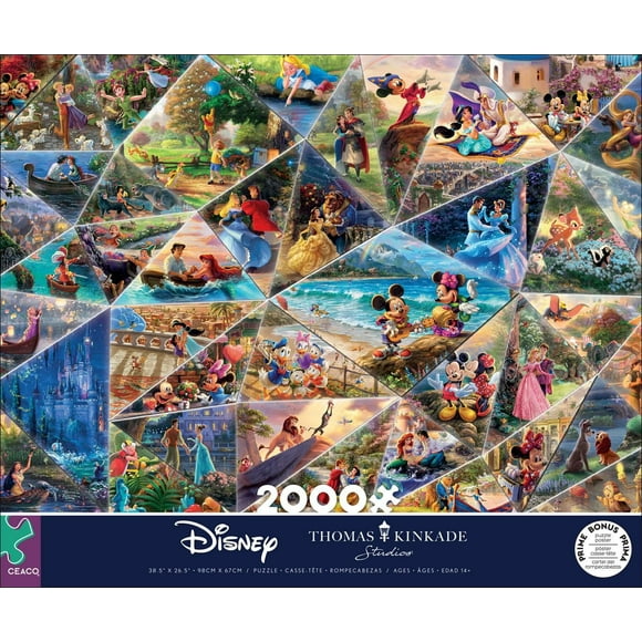 Ceaco Puzzle Disney 2000 pièces "Thomas Kinkade Disney Collage"