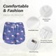thumbnail image 4 of Balery Flamingo Pantalones cortos deportivos para mujer con forro y dos bolsillos, elásticos, para entrenamiento, gimnasio, yoga-Small, 4 of 7