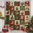 thumbnail image 6 of 72x78 Inch Shower Curtain Vintage Checkered Christmas Bathroom Decor, Waterproof Fabric Bathtub Bath Curtains Decorative Xmas Tree Snowflake Truck Extra Long Shower Curtain Set with Hooks, 6 of 8