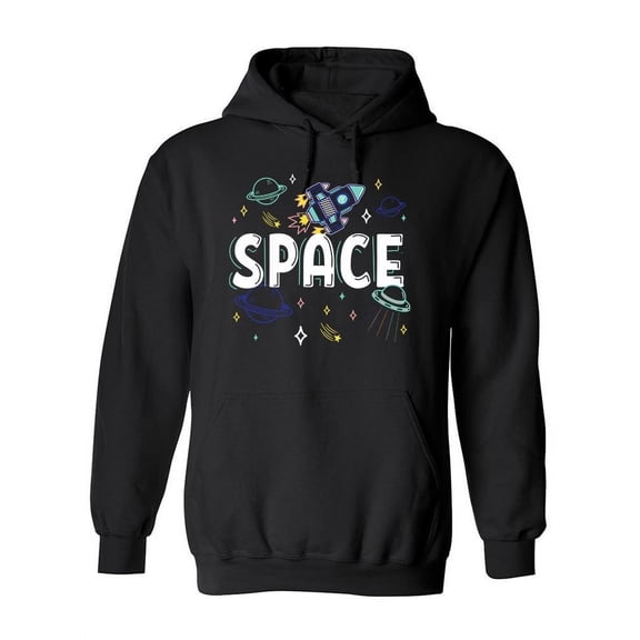 Space Colorful Design Hoodie Women -Image by Shutterstock, Female Medium