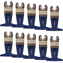 Arrow OSC105-10 10-Pack 2-1/2 Inch Japanese Tooth Tough Curve Wood Oscillating Tool Blades