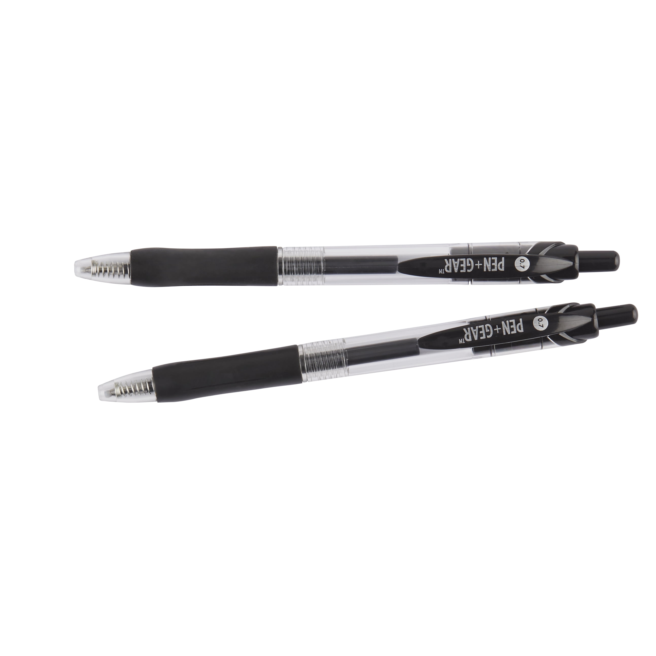 Pen + Gear Retractable Gel Ink Pens, 2 Count, Black Color Pack - Walmart.co...