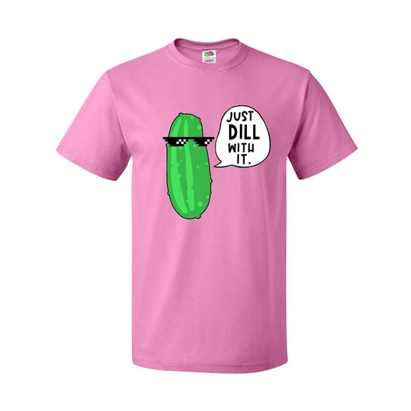 Inktastic Just Dill with It Chill Dill Pickle in Sunglasses T-Shirt