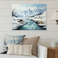 thumbnail image 2 of Designart "Arctic Serenity Alaska II" Winter Landscape Metal Wall Decor, 2 of 5