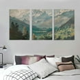 thumbnail image 3 of JRXY Mountain Wall Art Prints - Vintage Farmhouse Decor for Living Room Bedroom Office, 3 Piece Set 12x16x3pcs, 3 of 4