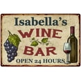thumbnail image 1 of Isabella's Rustic Wine Bar Sign Wall Decor Kitchen Gift 12 x 18 Matte Finish Metal 112180056869, 1 of 1