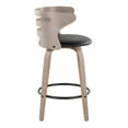 thumbnail image 5 of LumiSource Grey Cosini 26" Fixed-Height Counter Stool - Set of 2, 5 of 6