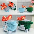thumbnail image 4 of Muñeco de crochet inspirador hecho a mano con forma de basurero de apoyo emocional 2024, adorable muñeco de crochet con forma de basurero de apoyo emocional con tarjeta de aliento, regalo para mujeres, 4 of 7