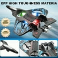thumbnail image 6 of Remote Control Airplane,Fighter Jet Drone,2026 Upgraded RC Stunt Fighter Jet Toy for Adult with 360° Flips & LED Lights, Remote Control Airplanes Foam Planes Drone with Battery & Fan(Green), 6 of 10
