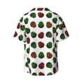 thumbnail image 2 of Haiem Colorful Autumn Pinecones Men's Casual Shirts Short Sleeve Button Down Shirts Fashion Textured Summer Beach Shirt-Large, 2 of 7