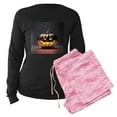 thumbnail image 5 of CafePress - Shiny Jack O' Lantern - Women's Long Sleeve Dark Pajamas, 5 of 7