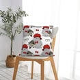 thumbnail image 5 of Yiaed Rabbit And Hedgehog Print Pillow Covers Super Soft Decorative Square Throw Pillow Covers Case Cushion Covers for Sofa Couch Bedroom Car Decor（No pillow core）-18"x18", 5 of 7
