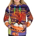thumbnail image 2 of Lsque inside out 2 Pattern Casual Women's Hoodie,Hooded Sweatshirt with Kangaroo Pocket,Pullover Hoodie with Eye-catching Drawstrings-Large, 2 of 8