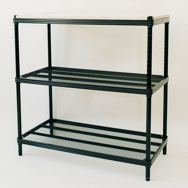 Design Ideas MeshWorks 5 Tier Full-Size Metal Storage Shelving Unit Rack, Sage | SHEIN A