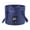 Dark Blue 12L, variant on JZROCKER Colorful Folding Fish Bucket with Handle, Travel Foldable Fishing Fish Bucket