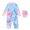 Sky Blue, variant on Uobin Baby Girl Toddler UPF 50 Rash Guard Swimsuit Sun Protection Print Beachwear Zipper Bathing Suit with Swim Cap 4-10 Years