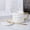 A, variant on Creative Black and White Geometric Ceramic Mug with Lid - Modern Unisex Coffee Cup for Home and Office