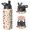 Fireman and Exit Beige Pattern, variant on Fireman and Exit Beige Pattern Insulated Water Bottle with Straw, Vacuum Insulated Portable Hydration Bottle Double Wall Vacuum Insulation Gifts Ideas for Teens Adults Office Workers Teachers