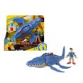 thumbnail image 1 of Imaginext  Jurassic World Camp Cretaceous Mosasaurus & Kenji, 1 of 8