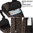thumbnail image 4 of Sling Backpack,Jack Lantern Faces Halloween Pattern Crossbody Bag with Water Bottle Holder,Waterproof Sling Bag for Men/Women with Chest Phone Holder for Hiking,Travel, 4 of 6