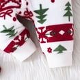 thumbnail image 5 of Bjutir Toddler Boys Girls Bodysuits Christmas Winter Warm Long Sleeve Cartoon Prints Romper Hooded Jumpsuit Red Size 18-24 Months, 5 of 7