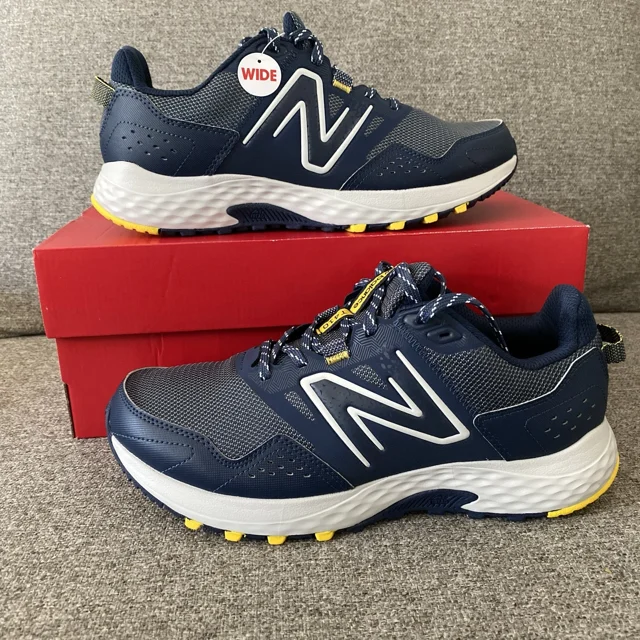 New Balance 410v8 Trail Running Shoes Men’s Size 9 4E Wide Blue/Grey MT410NY8