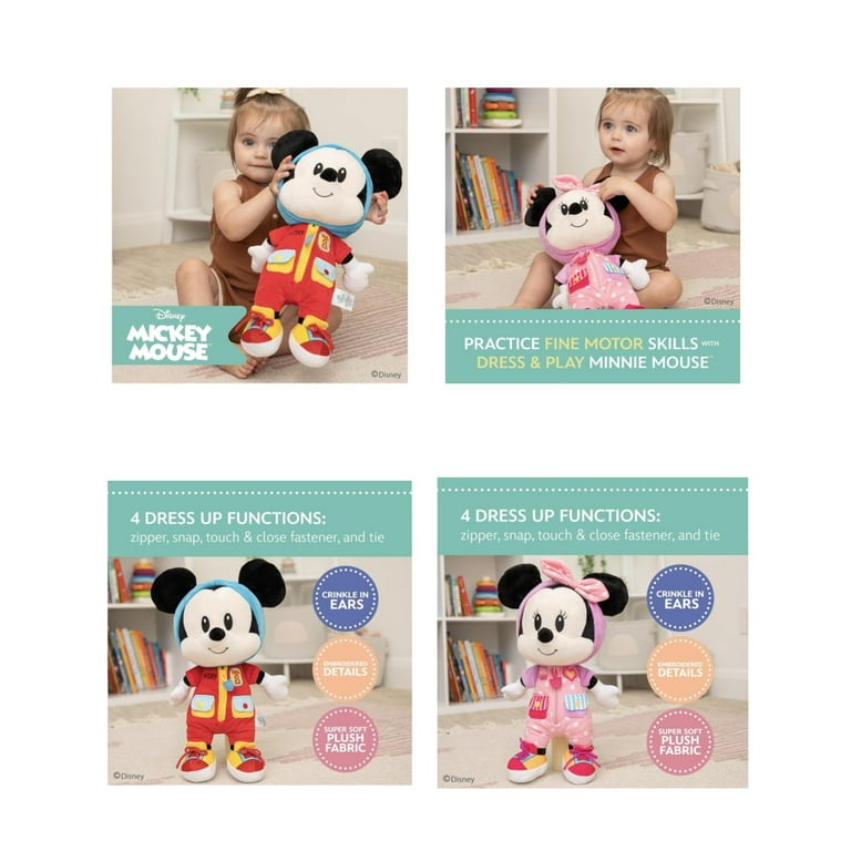 Disney Mickey & Minnie Mouse Bundle Dress and Play Plush - Walmart.com