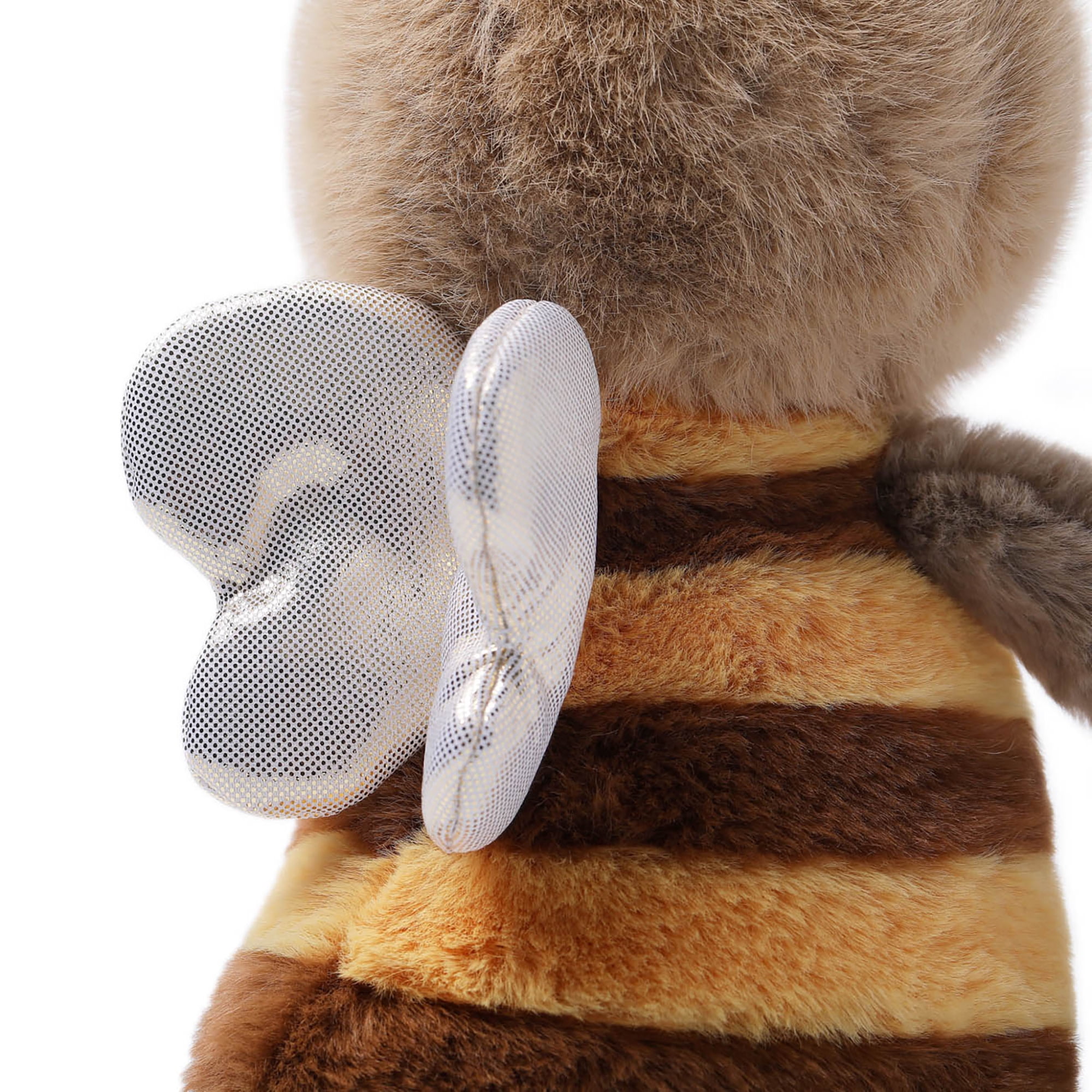McHugs: Garden Series - Brownie Bee - 7" Brown & Yellow Stuffed Animal Plush, Soft Weighted Cuddle Toy, Cozy Comfort Play Companion, Baby-Toddler-Kids