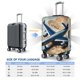 thumbnail image 4 of Fotbe Airplane World Map Adventure Funda Protectora para Equipaje, Antirrayones y Resistente a la Suciedad, Compatible con Maletas de 18 a 32 Pulgadas-Large, 4 of 7