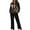 Black Horse, variant on Galaxy Wolf Womens Button Down Pajama Sets 2 Piece Soft Loungewear Pjs Set Long Sleeve Night Shirts for Women SleepwearPlus Size Sleeping Suits with Pockets Size 3XL