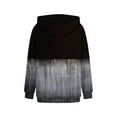 thumbnail image 4 of PENGXIANG Femmes Mode Quotidienne Polyvalent Décontracté Sweat-Shirt Col Rond Manches Longues Gradient Top Sweat-Shirts Bleu, 4 of 5
