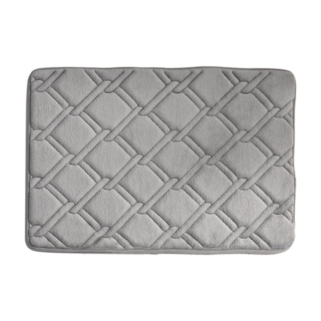 Ohufall Home Decor Bathroom Rugs Non Slip Washable Rugs Absorbent Non Slip Foam Slow Rebound Thickened Machine Washable Soft Velvet Bath Mat Easier To Dry