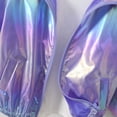 thumbnail image 4 of Krdevn Unisex Kids Metallic Shiny Zip Jacket, Lapel Collar Long Sleeve Fashion Casual Coat Trendy Boys Girls Coat for Spring Fall,Purple, 4 of 9
