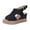 Black, variant on Ynynloco Orthopedic Sandals for Women 2025 Casual Wedge Sandals Open Toe Platform Wedges Buckle Ankle Strap Leather Sandals Espadrilles Beach Heels Sandals