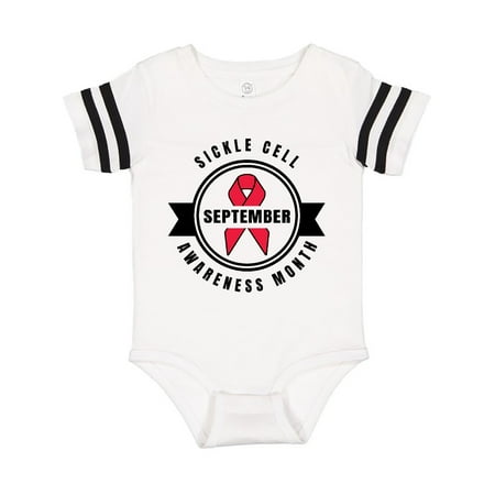 

Inktastic Sickle Cell Awareness Month September with Red Ribbon Gift Baby Boy or Baby Girl Bodysuit