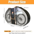 thumbnail image 2 of AYAMAYA Bike Cover for Transport on Rack, 600D Oxford Waterproof Bike Rack Outdoor Storage Covers for 1 Bike on Rear Bike Rack for Mountain Road Electric City Bike, 2 of 8
