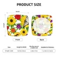 thumbnail image 6 of Lsque Tiger Swallowtail On Flowers Printed Square Couch Cushion Covers, Floral Sofa Cushion Covers Replacement, Stretch Couch Covers for Couch-16.9in, 6 of 9