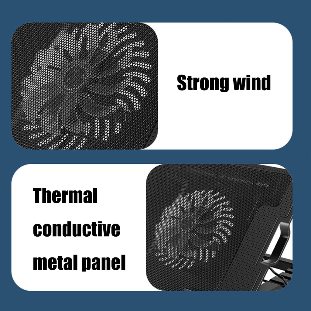 lanema Laptop Cooling Pad Laptop Cooling Quiet Fan for 11"-18" Computer PC Notebook Gaming Laptop Fan Adjustable Laptop Cooling