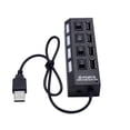 thumbnail image 4 of EeaseCA USB HUB 4 Sockets Independent Switch USB 2.0 Divider(Black), 4 of 8