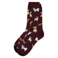 thumbnail image 5 of MeMoi They Call it Pupper Love Bamboo Blend Crew Socks - Womens - Female (9-11, Pink), 5 of 6