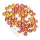 thumbnail image 5 of 288 piezas adornos decoraciones piedras para decoración de uñas diamantes de imitación con parte posterior plana para pinza para el cabello Naranja 7mm, 5 of 8